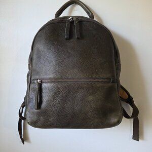 EUC DULUTH TRADING CO LIFETIME LEATHER PREMIUM FULL GRAIN COWHIDE BACKPACK GREEN